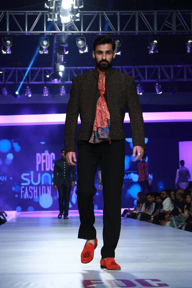 Huma and Amir Adnan PFDC Sunsilk Fashion Week collection 2015