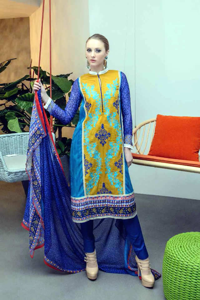 Ittehad Cleopatra Lawn collection 2015 Outfits