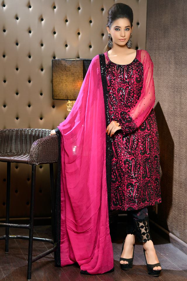 2015 Eid Dresses Lajwanti formal Wear Pics