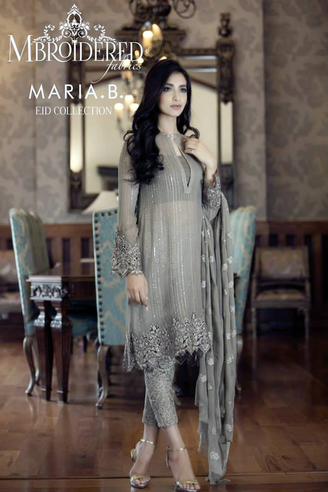 2015 Mbroidered Eid Maria B Dresses