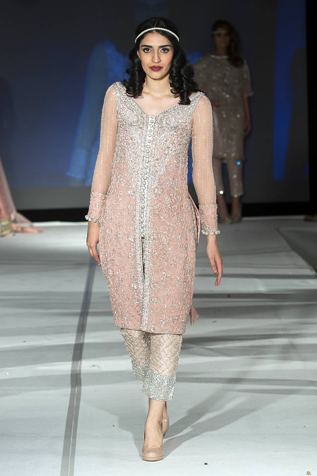 Pakistan Fashion Extravaganza London 2015 Mehdi Bridal Dresses