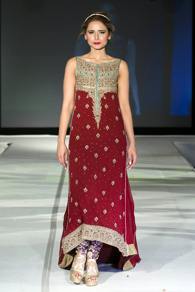 2015 Pakistan Fashion Extravaganza London Mehdi Bridal Dresses Picture Gallery