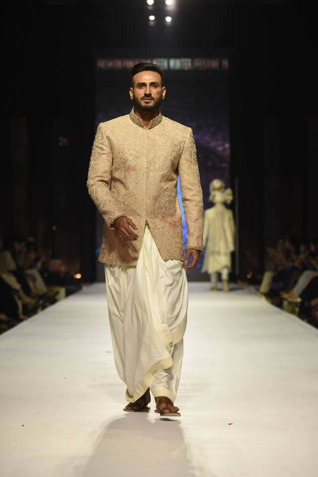 Nauman Arfeen Dresses Fashion Pakistan Week WF 2015 Images