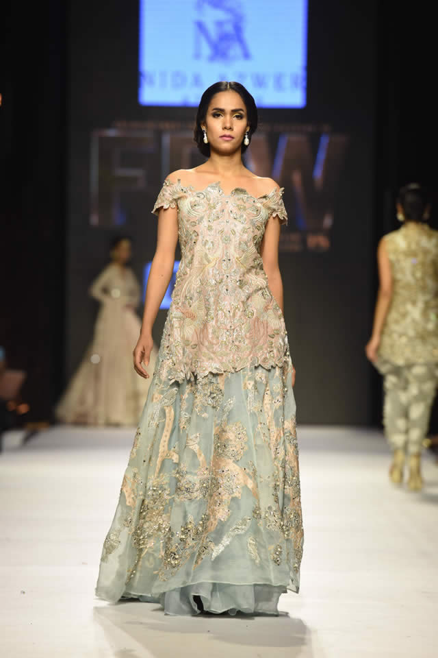 2015 Fashion Pakistan Week WF Nida Azwer Bridal Collection Pictures