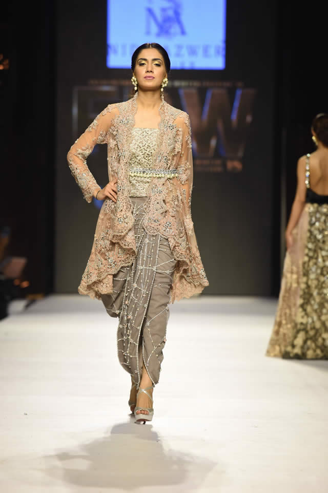 Fashion Pakistan Week WF 2015 Nida Azwer Latest Dresses Picture Gallery