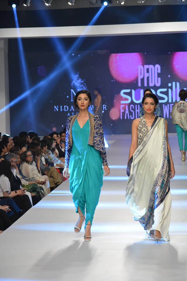 Nida Azwer PFDC Sunsilk Fashion Week collection 2015 Dresses