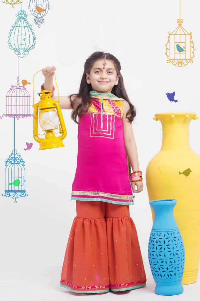Origins Kids Eid Dresses Collection 2015 Pictures
