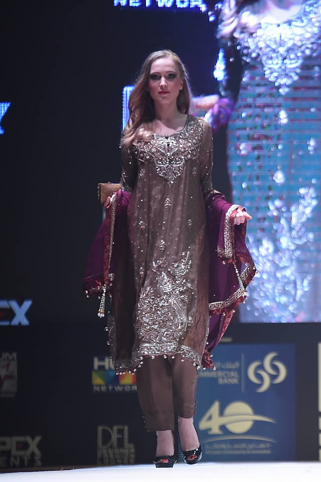 2015 Latest Bridal RANA NOMAN HAQ  International Fashion Festival Collection