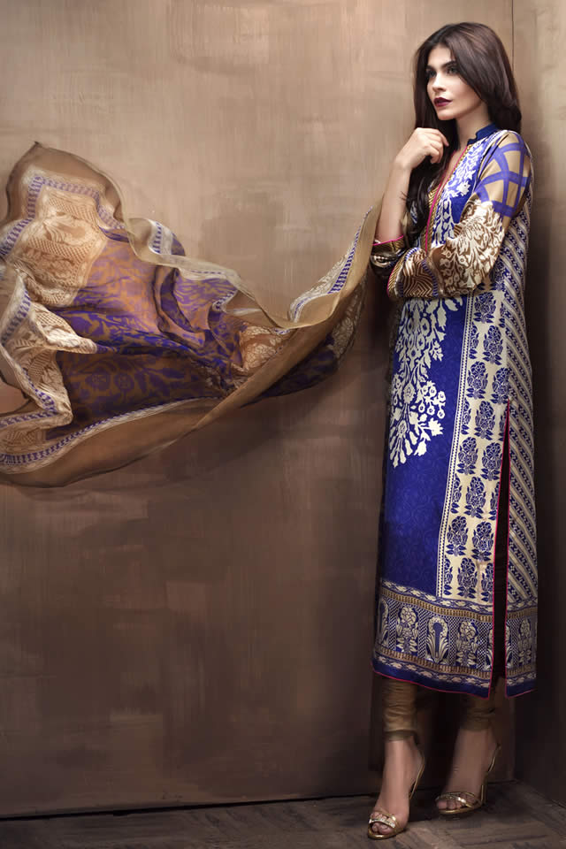 2015 Silk Collection Sana Safinaz Dresses Collection Photos