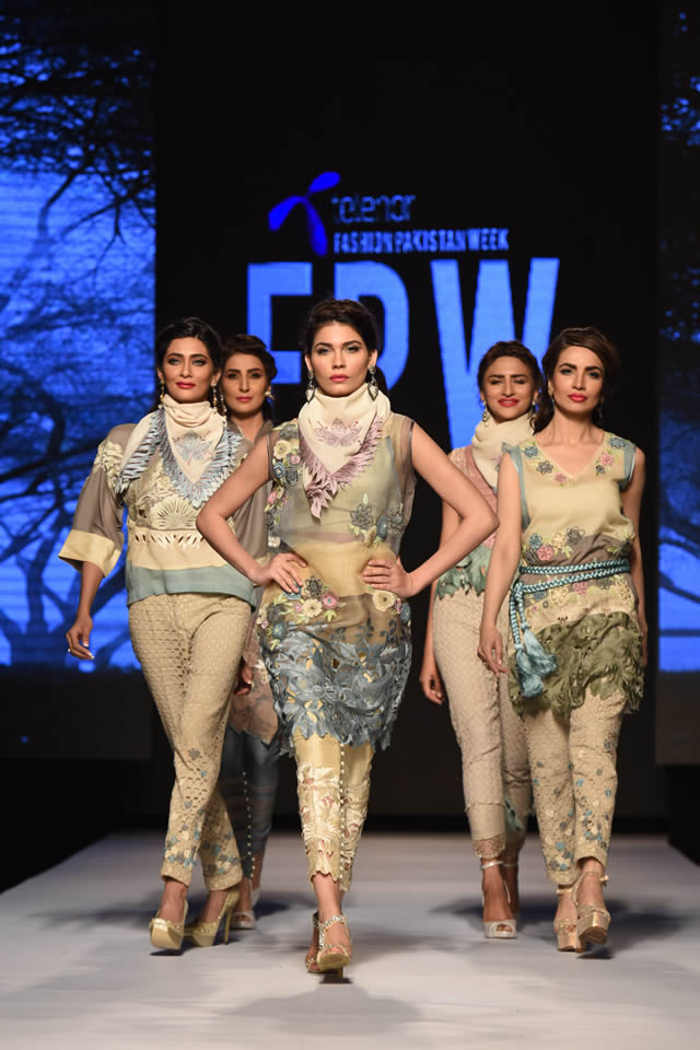 2015 Telenor Fashion Pakistan Week Sanam Chaudhri SS Collection