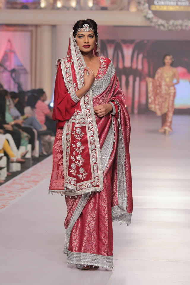 Fashion Designer Sarah Gandapur Dresses Telenor bridal couture week 2015