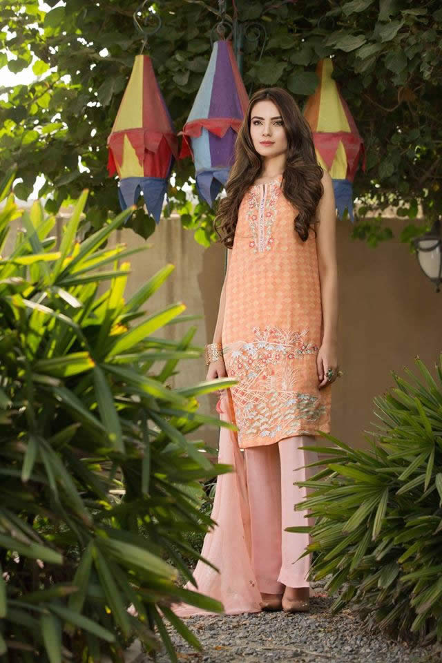 So Kamal Summer Chiffon Dresses collection 2016 Images