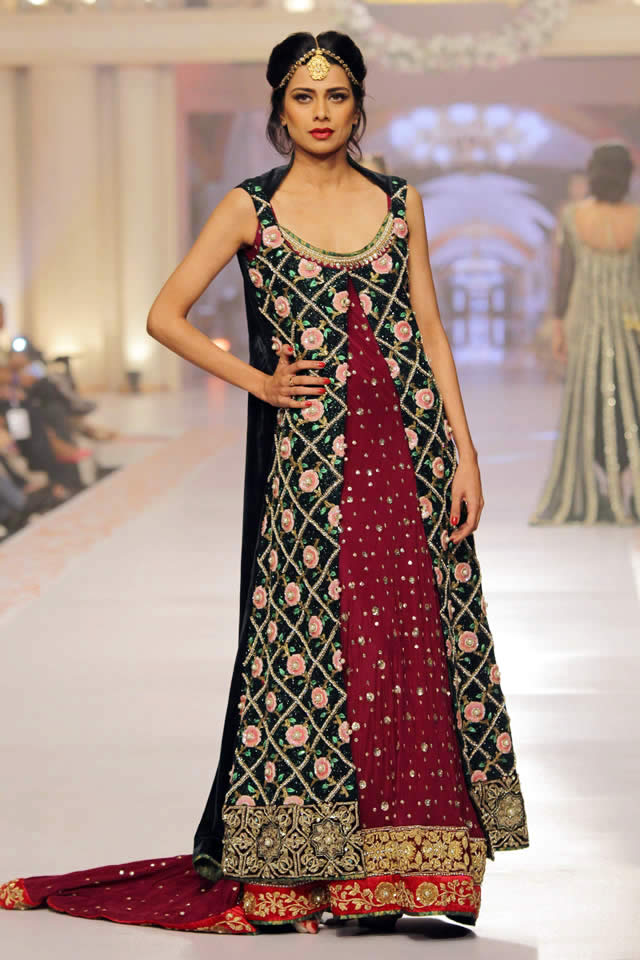 2015 Telenor Bridal Couture Week Tabassum Mughal Formal Dresses Pics
