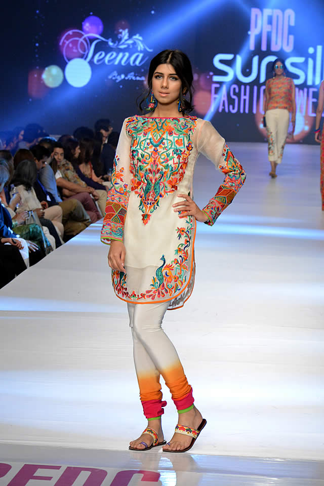 Teena by Hina Butt PFDC Sunsilk Fashion Week collection 2015 Images