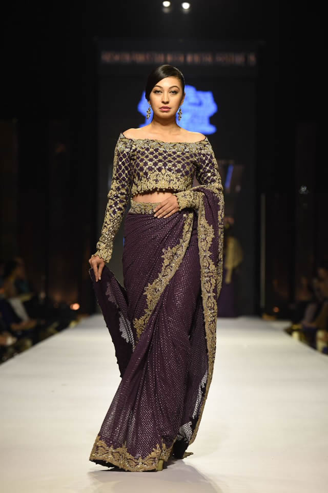 Umar Sayeed Dresses Fashion Pakistan Week WF 2015 Images