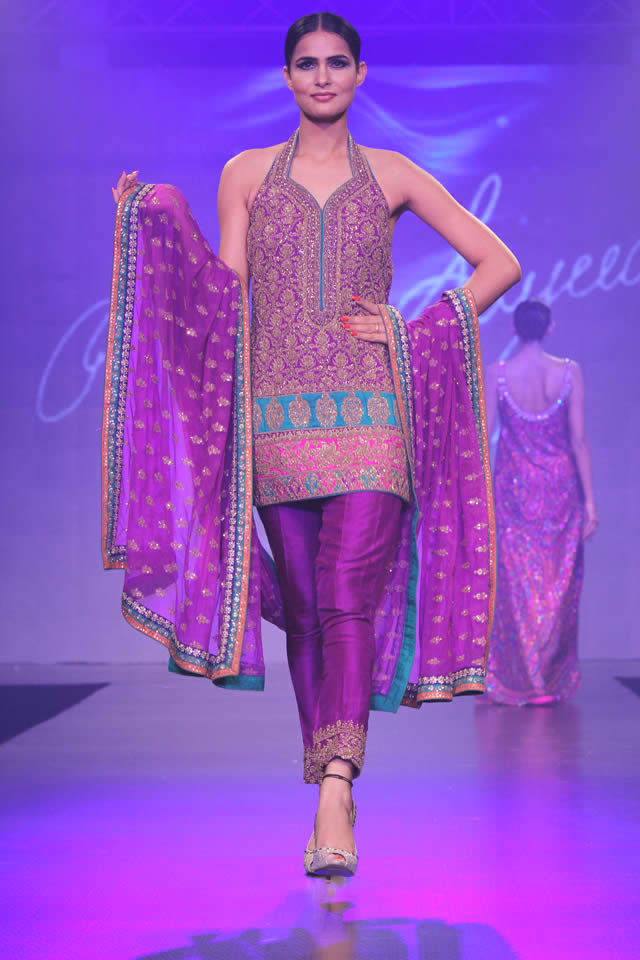 2015 Shaan-e-Pakistan Fashion Show Umar Sayeed Formal Dresses Pics