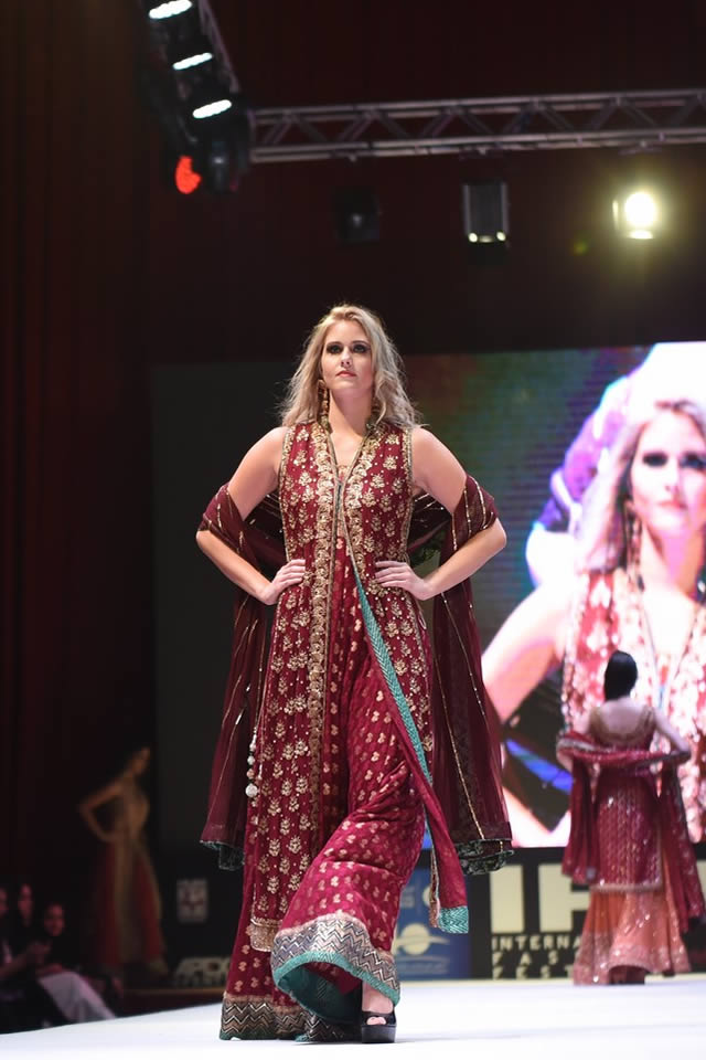 2015 International Fashion Festival Doha Uzma Babar Bridal Collection Photos
