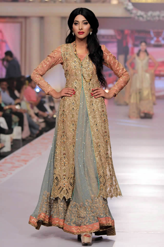 2015 Telenor Bridal Couture Week Uzma Babar Wedding Collection Pictures