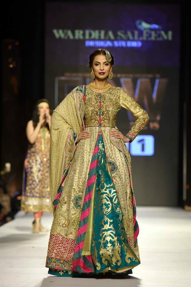 2015 Fashion Pakistan Week WF Wardha Saleem Dresses Collection Photos