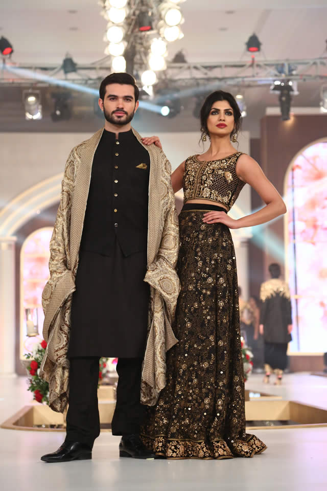 Zaheer Abbas Dresses Bridal Couture Week 2015 Images