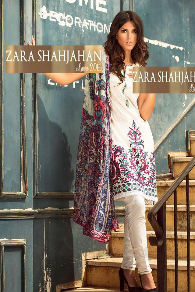 Lawn 2015 ZARA SHAHJAHAN Collection