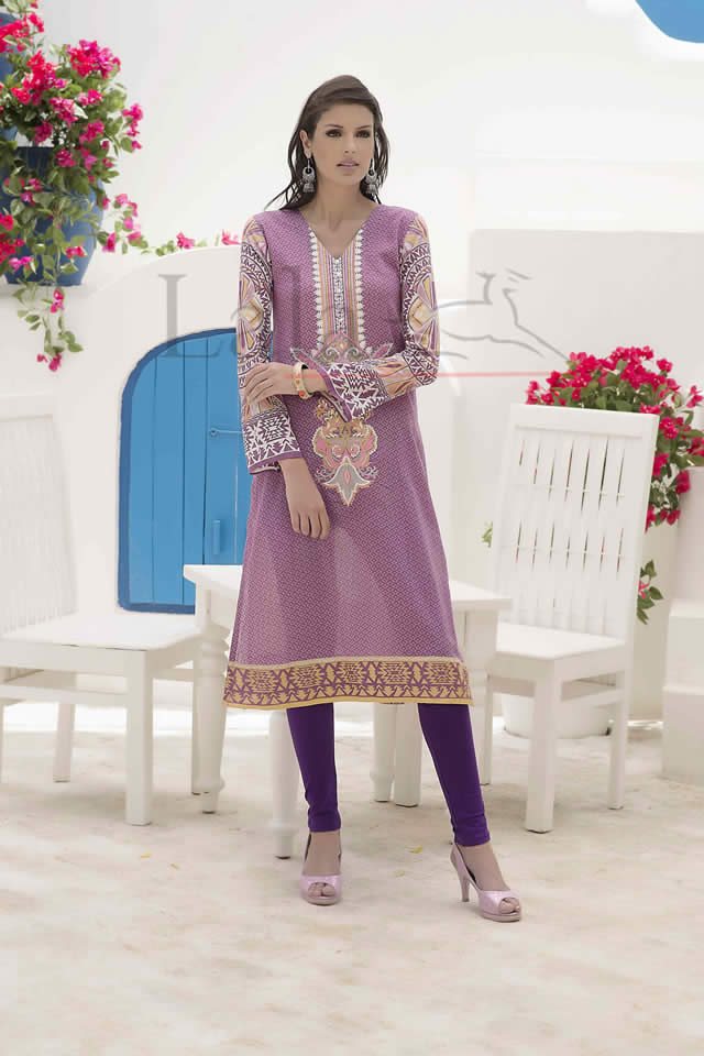Lala Mashaal Embroidered Kurtis Collection 2016 Pictures