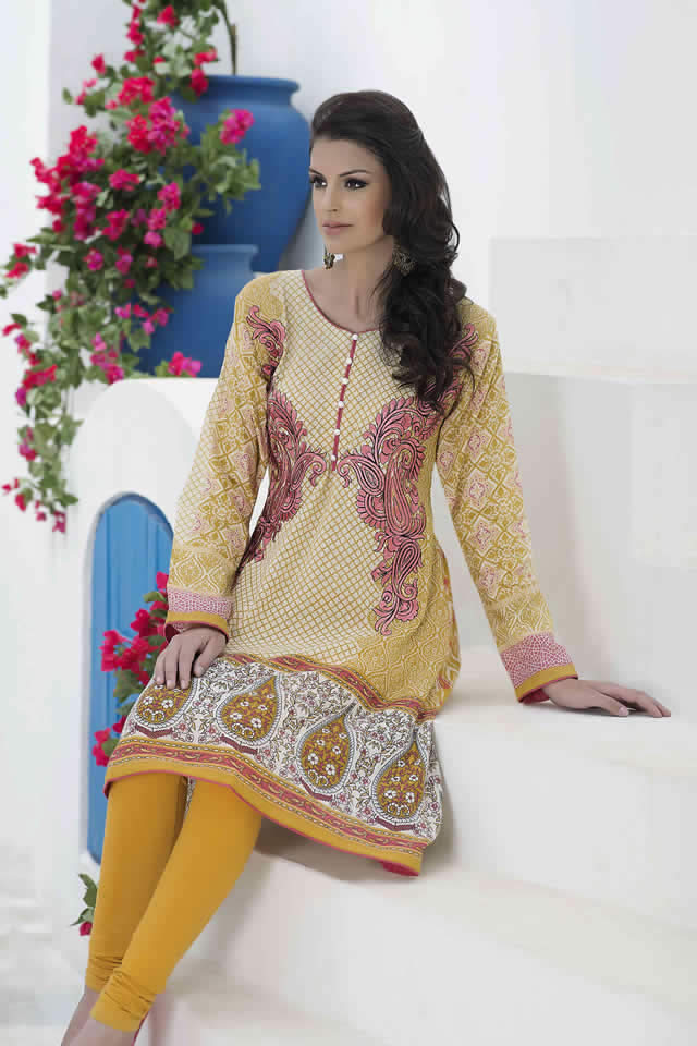 2016 Lala Mashaal Embroidered Kurtis collection Gallery