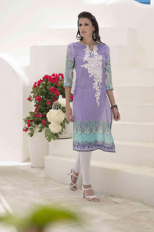 Lala Mashaal Embroidered Kurtis collection 2016 Pictures