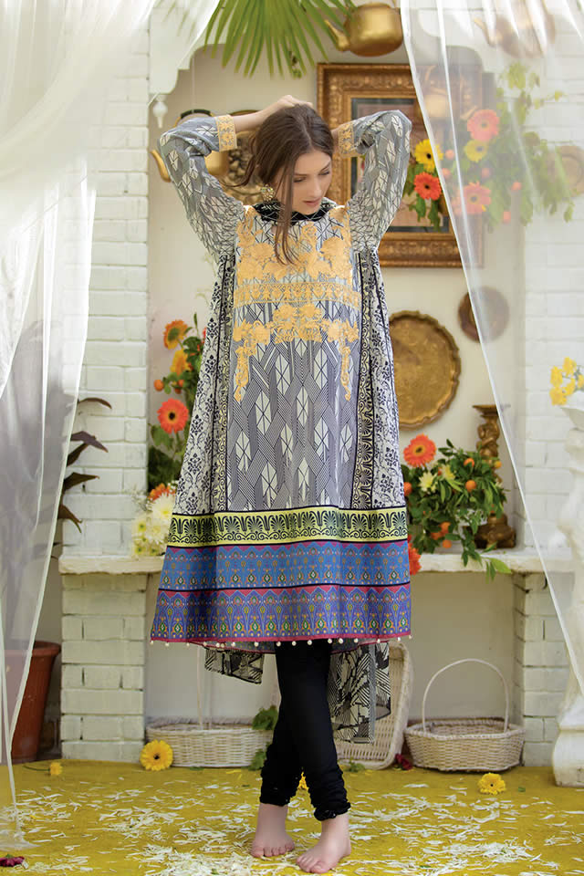Ali Xeeshan Summer Lawn Dresses collection 2016 Photos