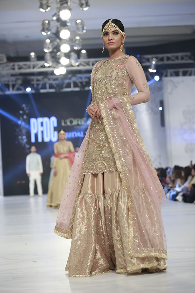 Designer Zara Shahjahan Dresses Loreal Paris Bridal Week 2016 Images