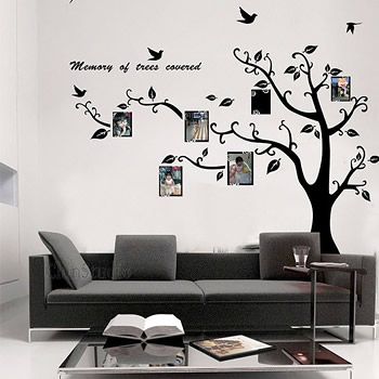Decor Your Home Wall with Photo Frame Tree