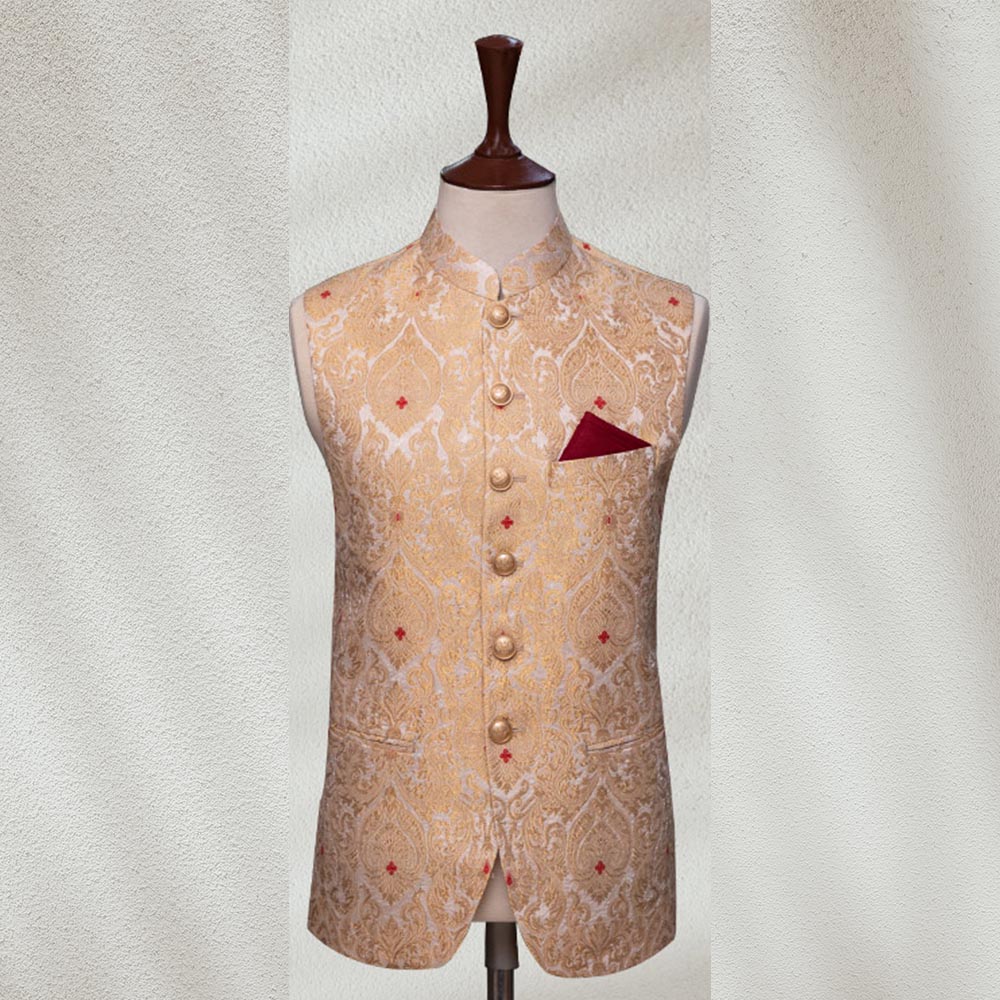 Golden and Red Waistcoat