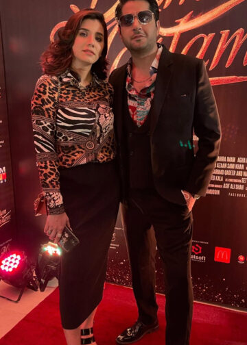 Imran Ashraf and ex-wife Kiran images