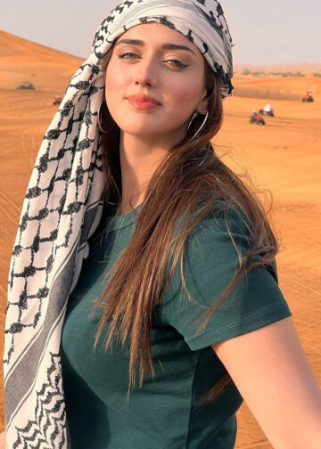 Jannat Mirza Enjoys Relaxing Pool Day in Dubai and Meets Ken Doll